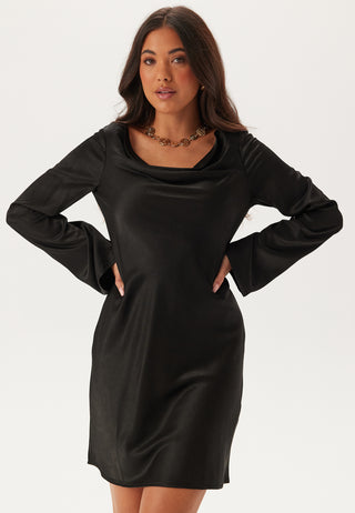 Waterfall Satin Dress