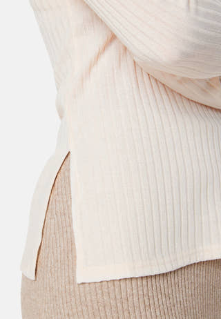 Winter deep V-neck top