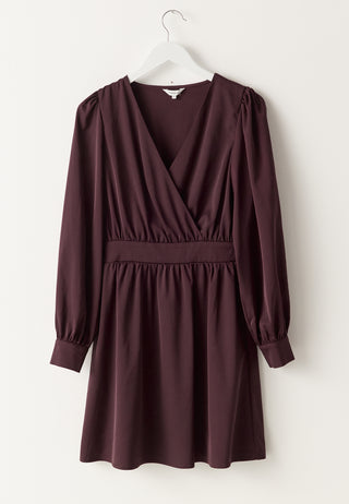 Wrap Satin Dress