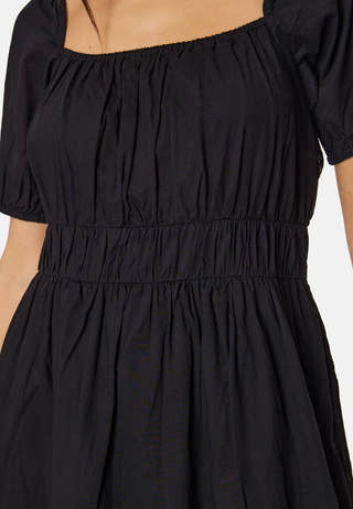 Short Sleeve Cotton Maxi Dress