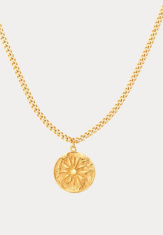 Sun Necklace Gold