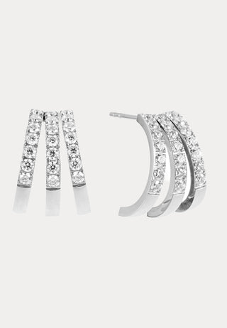 Trippel Crystal Earring