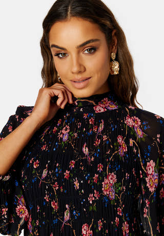 Georgette High Neck Dress