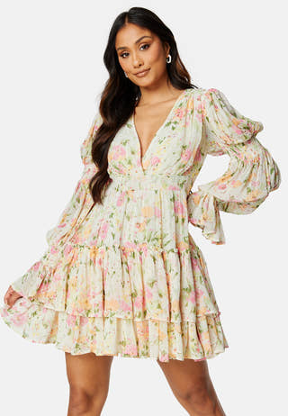 Georgette V-Neck Dress