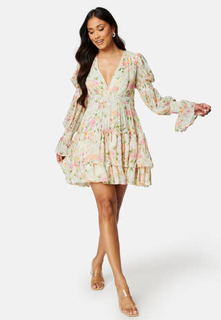 Georgette V-Neck Dress