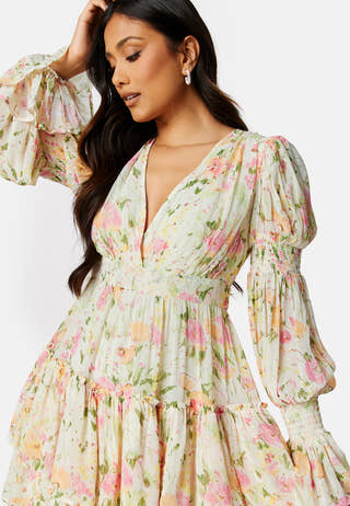 Georgette V-Neck Dress