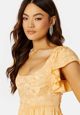 Jacquard Open Back Dress