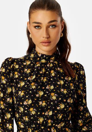 Jacquard Open Back Dress