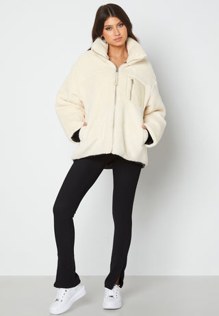 Back Embroidery Sherpa Jacket