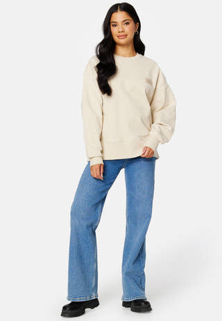 Badge Oversized Crew Neck