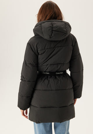 Belted Midweight Long Puffer