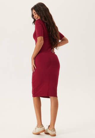 Hs Ctn Contour 1x1 Rib Midi Dr