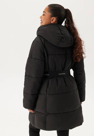 Logo Belt Long Puffer