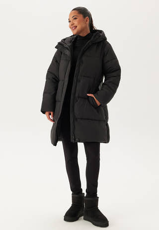 Logo Belt Long Puffer