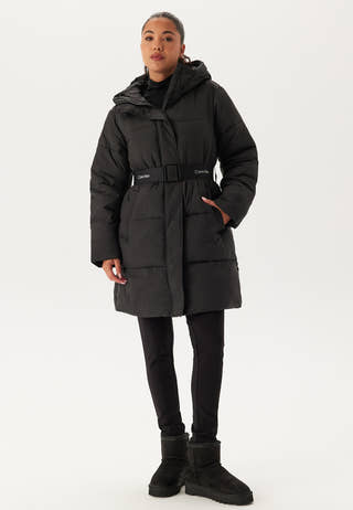 Logo Belt Long Puffer