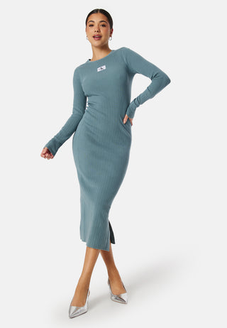 Variegated Rib Sweater Dress