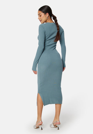 Variegated Rib Sweater Dress
