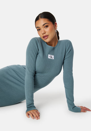 Variegated Rib Sweater Dress