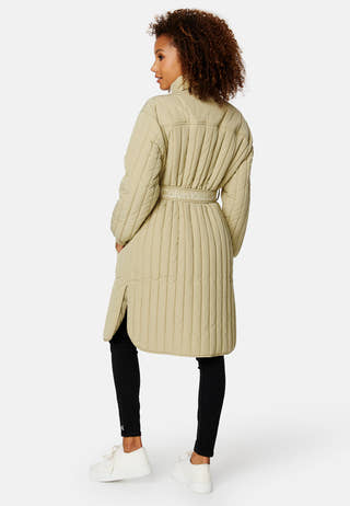 Waisted Quilted Coat