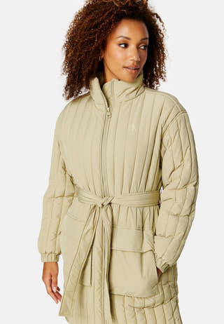 Waisted Quilted Coat