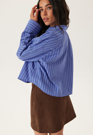 Yd Stripe Boxy Cropped Skjorte