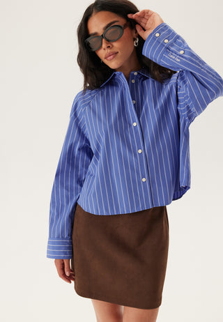 Yd Stripe Boxy Cropped Skjorte