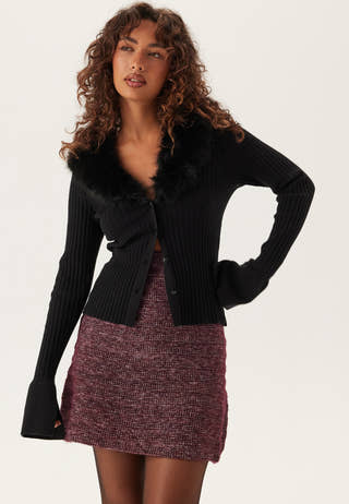 Faux Fur Cardigan