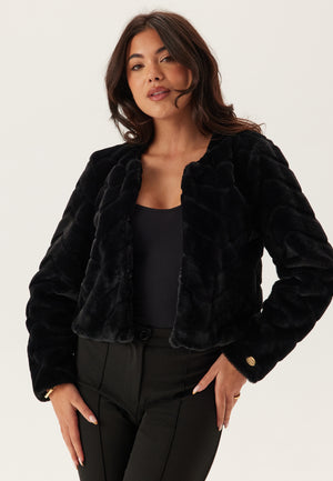 Short Party Faux Fur Jacket