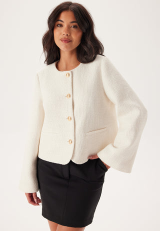 Wide Sleeve Bouclé Jacket