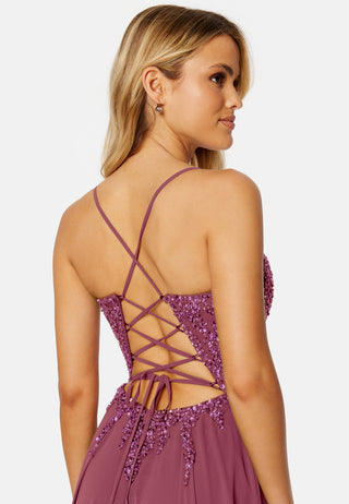 Chiffon evening dress