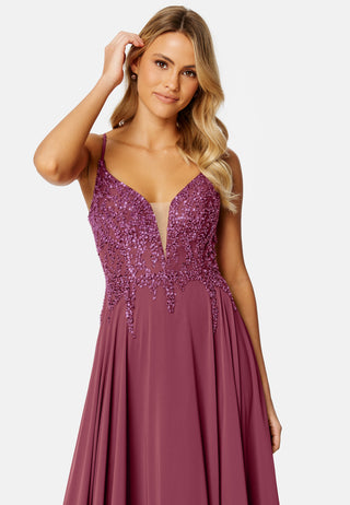 Chiffon evening dress