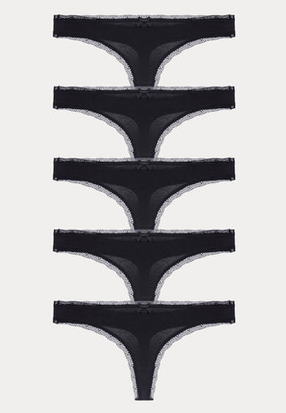 Essential Cotton Stringtruse 5-pakning
