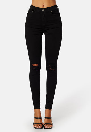 Lexy High Waist Skinny Jeans Black