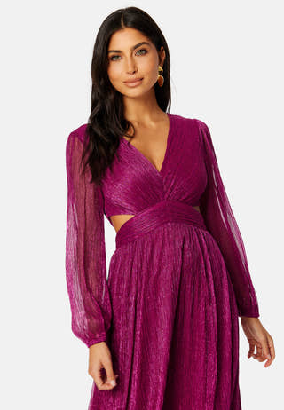 Cassandra Cut Out Plisse Dress