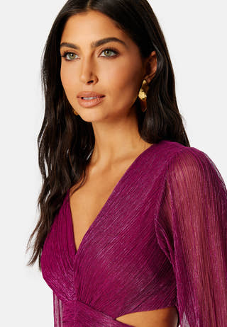 Cassandra Cut Out Plisse Dress