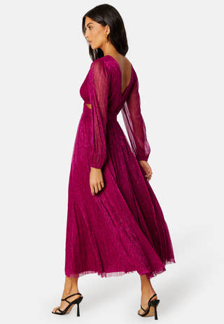 Cassandra Cut Out Plisse Dress