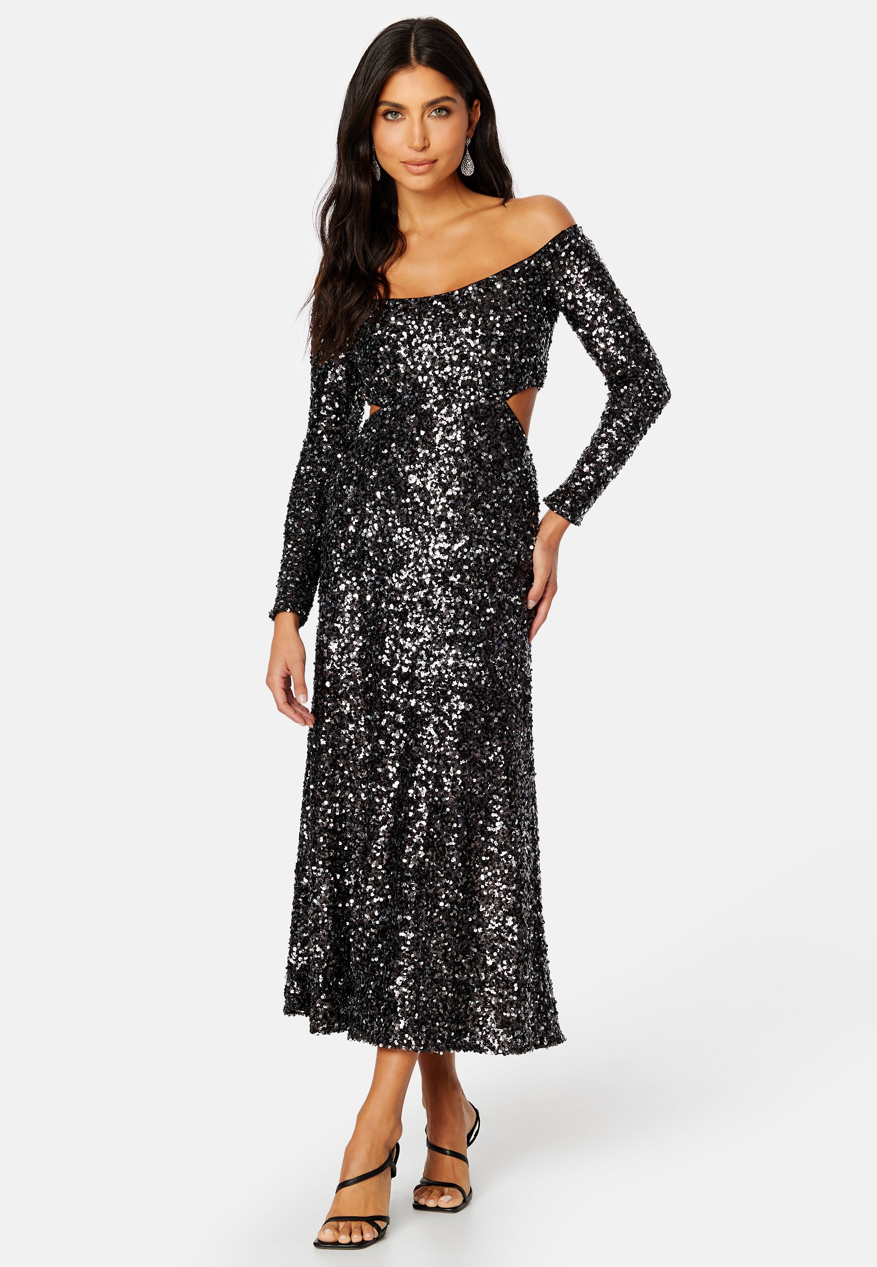 Forever new – Farrah Sequin Cut Out Back Dress – campaign-outlet – Black