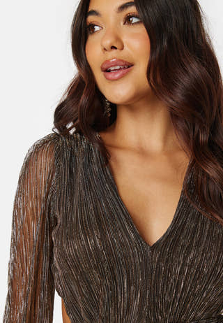 Kinsleigh Plisse Cut Out Mini Dress