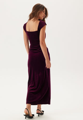 Lara Cap Sleeve Velvet Gown