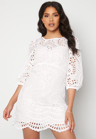 Megan Broidere Shift Dress