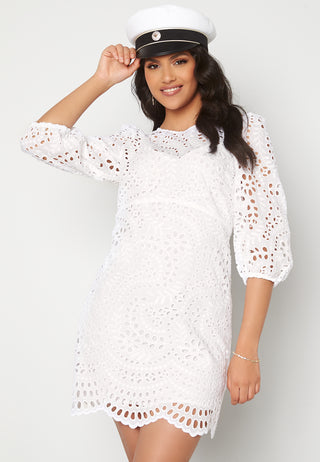 Megan Broidere Shift Dress