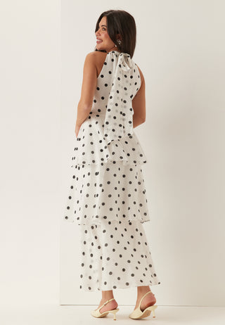 Monroe Tier Halter Midi Dress