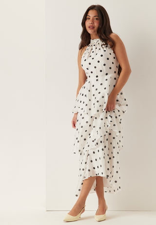 Monroe Tier Halter Midi Dress