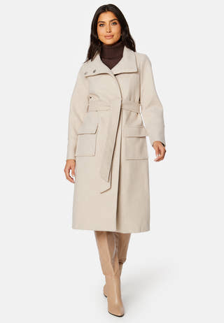 Perry Funnel Neck Wrap Coat