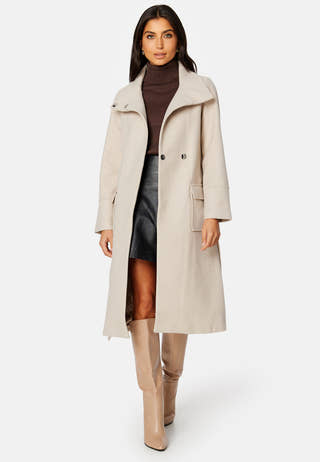 Perry Funnel Neck Wrap Coat