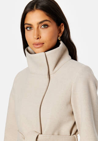 Perry Funnel Neck Wrap Coat