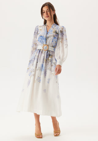 Peyton Trim Detail Midi Dress