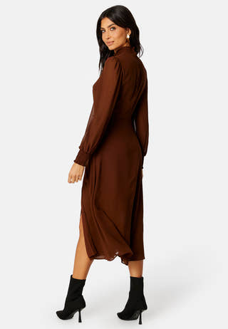 Sasha High Neck Midi Dress