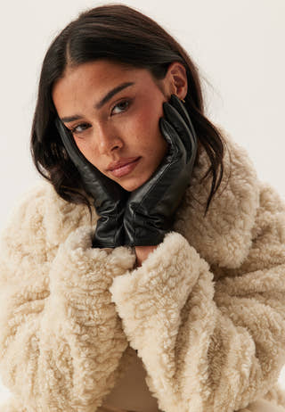 Cashmere Lined Leather Gloves