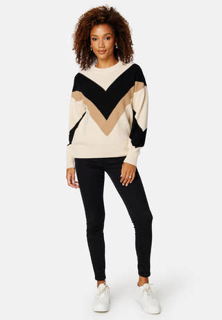 Color Block C-Neck